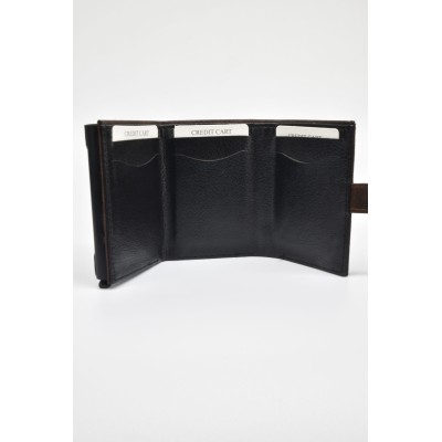 David Polo Unisex Πορτοφόλι & Θήκη Κάρτας με εξωτερικό κούμπωμα καφέ David Polo Unisex Πορτοφόλι & Θήκη Κάρτας με εξωτερικό κούμπωμα καφέ