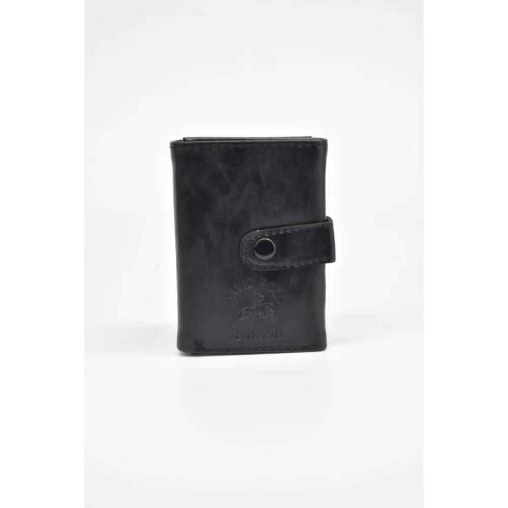 David Polo Unisex Πορτοφόλι & Θήκη Κάρτας με δυο θήκες Μαύρο DVP105-BLK David Polo Unisex Πορτοφόλι & Θήκη Κάρτας με δυο θήκες Μαύρο DVP105-BLK
