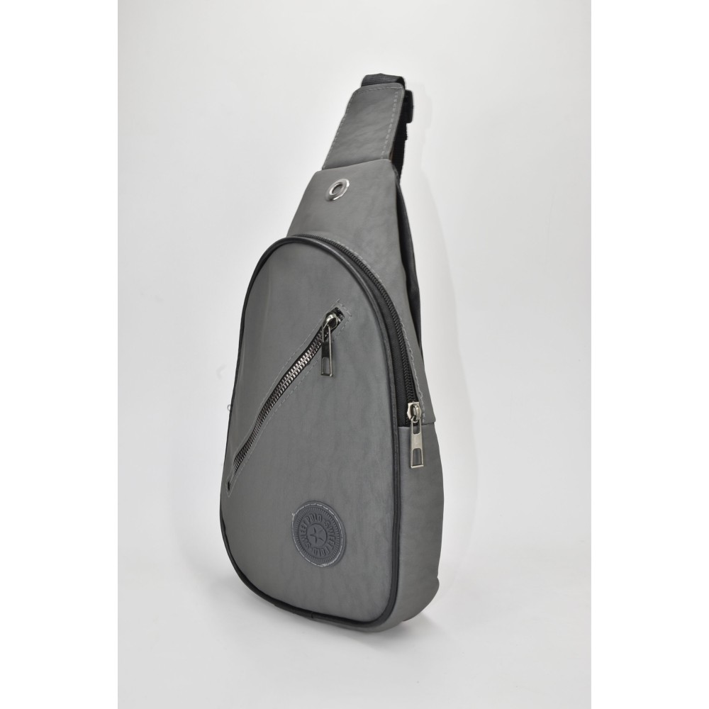 David Polo Unisex τσάντα Freebag με δύο θήκες Γκρι DVP905-GRE