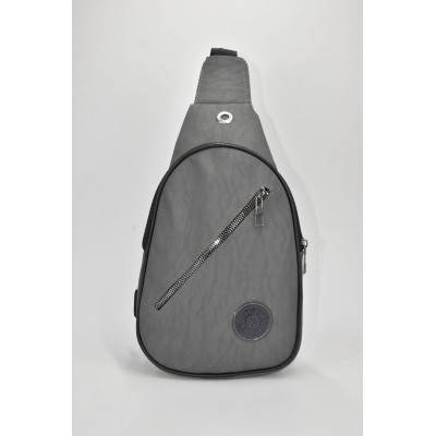 David Polo Unisex τσάντα Freebag με δύο θήκες Γκρι