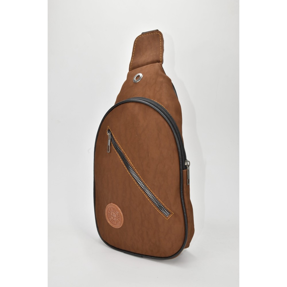 David Polo Unisex τσάντα Freebag με δύο θήκες Καφέ DVP905-COFF