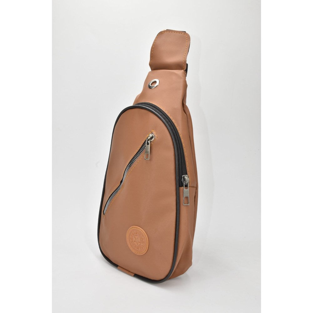 David Polo Unisex τσάντα Freebag με δύο θήκες Ταμπά DVP905-TAN