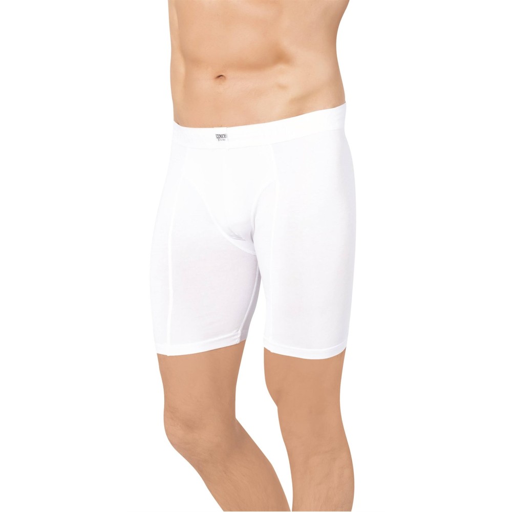 Ανδρίκο boxer μακρύ βαμβακερό με lycra λευκό 1 τεμ Ανδρίκο boxer μακρύ βαμβακερό με lycra λευκό 1 τεμ