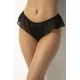 Γυναικείο εσώρουχο brazilian string με δαντέλα μαύρο 2 τεμ