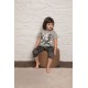 Σετ παιδικής πιτζάμας capri camo με κοντομάνικο για αγόρι βαμβακερή γκρι εμπριμέ με σχέδιο angles 1 σετ