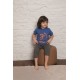 Σετ παιδικής πιτζάμας capri με κοντομάνικο για αγόρι βαμβακερή εμπριμέ με σχέδιο Football Star 1 σετ