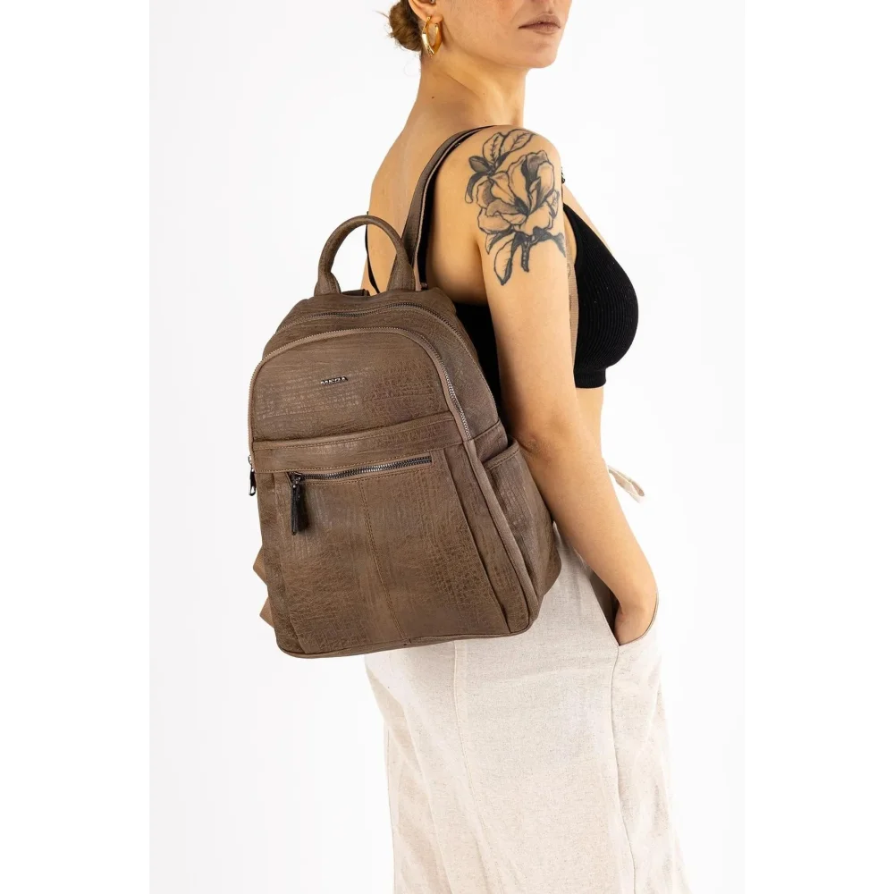 Mega Bag Γυναικείο Σακίδιο Πλάτης με πολλαπλές θήκες Βιζόν Mega Bag Γυναικείο Σακίδιο Πλάτης με πολλαπλές θήκες Βιζόν
