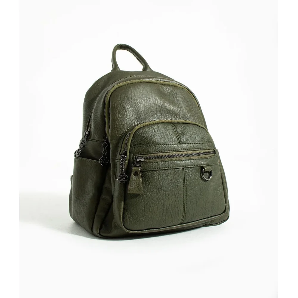 Mega Bag Γυναικείο Σακίδιο Πλάτης με συνθετικό αδιάβροχο δέρμα Πράσινο Mega Bag Γυναικείο Σακίδιο Πλάτης με συνθετικό αδιάβροχο δέρμα Πράσινο