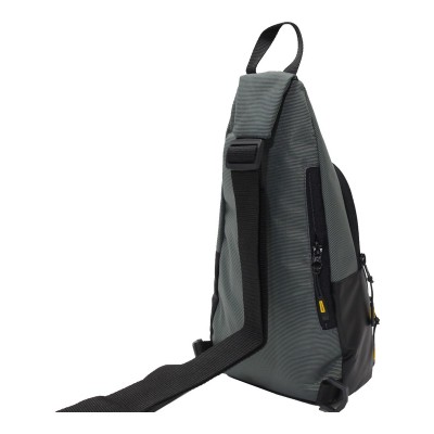 Mega Bag Ανδρική Τσάντα Freebag με δύο θήκες Γκρι