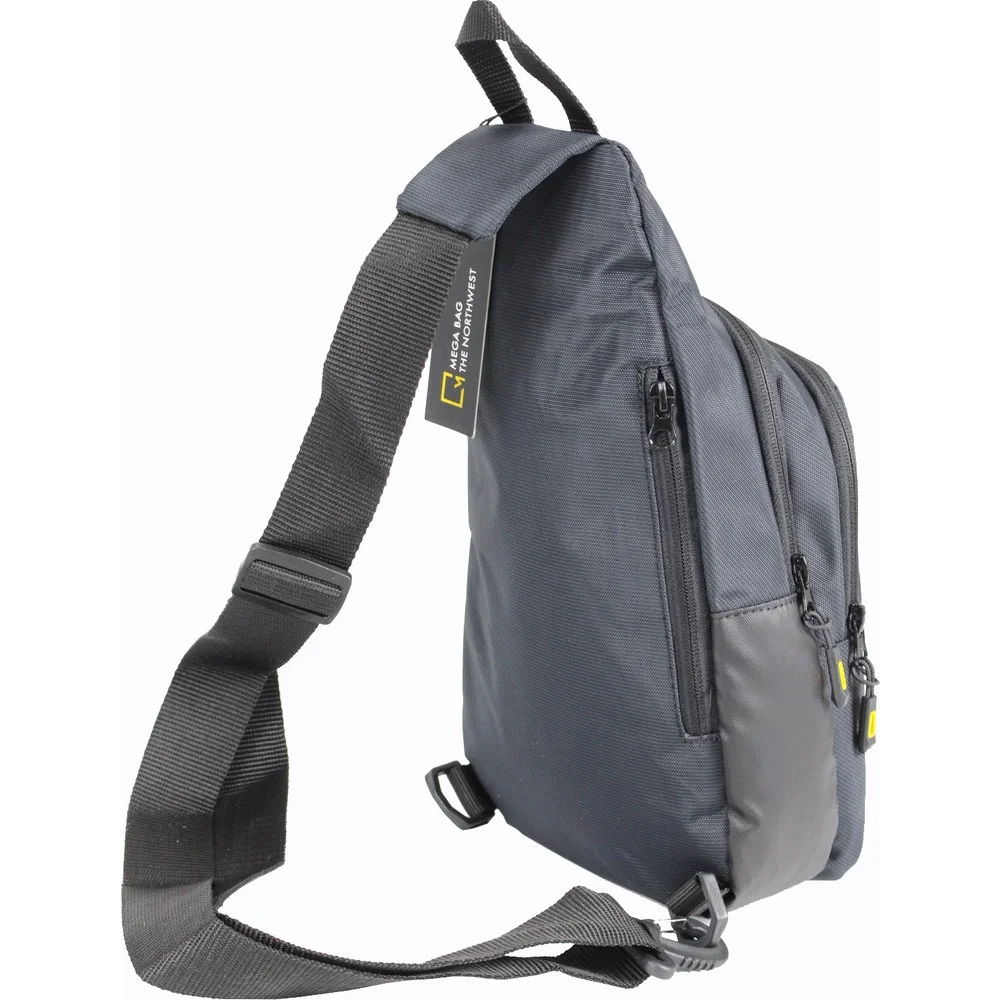 Mega Bag Ανδρική Τσάντα Freebag με δύο θήκες Μαύρο M1008-BLK Mega Bag Ανδρική Τσάντα Freebag με δύο θήκες Μαύρο M1008-BLK