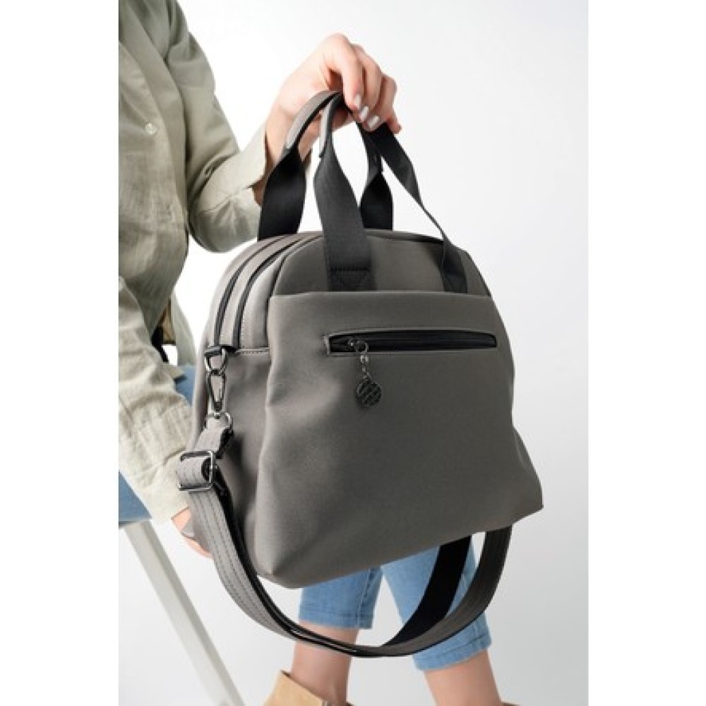 Mega Bag Γυναικεία Τσάντα Χιαστί με τρεις θήκες Ανθρακί MEGA614-ANT Mega Bag Γυναικεία Τσάντα Χιαστί με τρεις θήκες Ανθρακί MEGA614-ANT