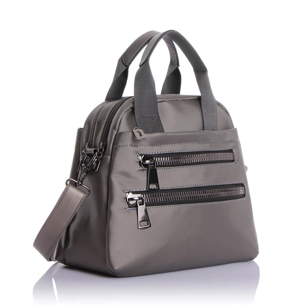 Mega Bag Γυναικεία Τσάντα Χιαστί με τρεις θήκες Ανθρακί MEGA614-ANT Mega Bag Γυναικεία Τσάντα Χιαστί με τρεις θήκες Ανθρακί MEGA614-ANT