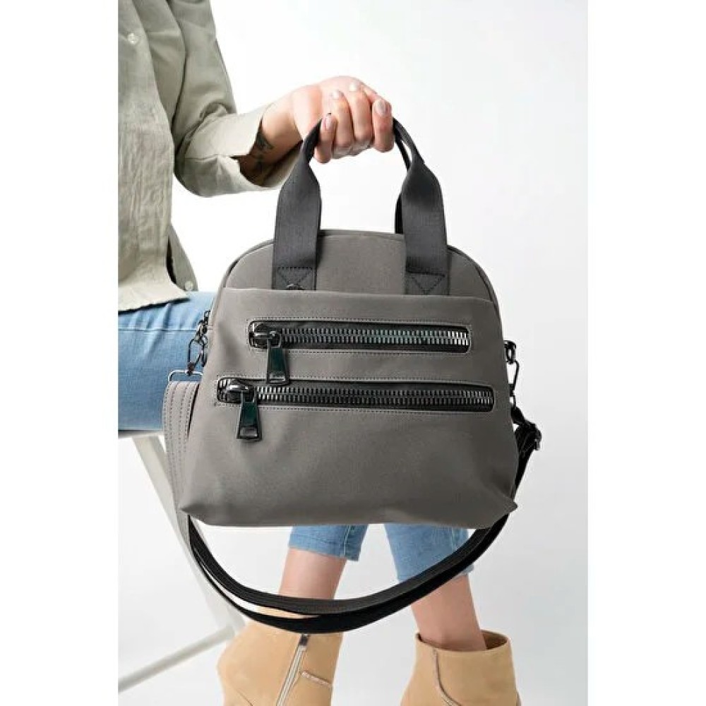 Mega Bag Γυναικεία Τσάντα Χιαστί με τρεις θήκες Ανθρακί MEGA614-ANT Mega Bag Γυναικεία Τσάντα Χιαστί με τρεις θήκες Ανθρακί MEGA614-ANT