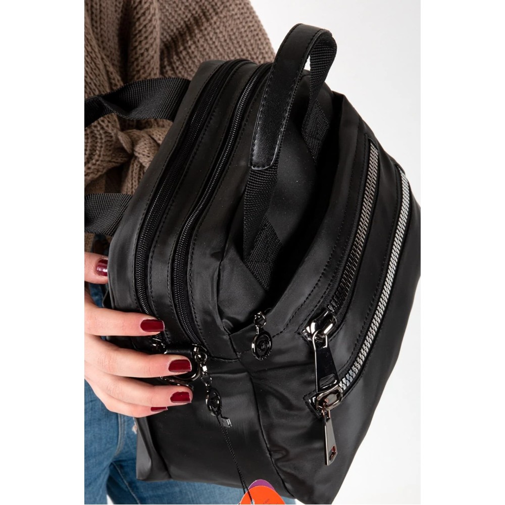 Mega Bag Γυναικεία Τσάντα Χιαστί με τρεις θήκες Μαύρο MEGA614-BLK Mega Bag Γυναικεία Τσάντα Χιαστί με τρεις θήκες Μαύρο MEGA614-BLK