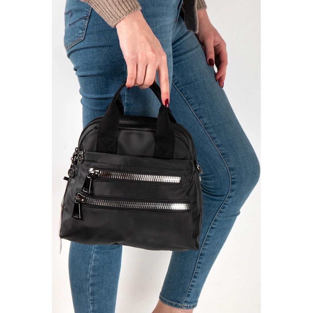 Mega Bag Γυναικεία Τσάντα Χιαστί με τρεις θήκες Μαύρο MEGA614-BLK Mega Bag Γυναικεία Τσάντα Χιαστί με τρεις θήκες Μαύρο MEGA614-BLK