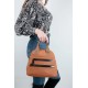 Mega Bag Γυναικεία Τσάντα Χιαστί με τρεις θήκες Ταμπά MEGA614-TAN