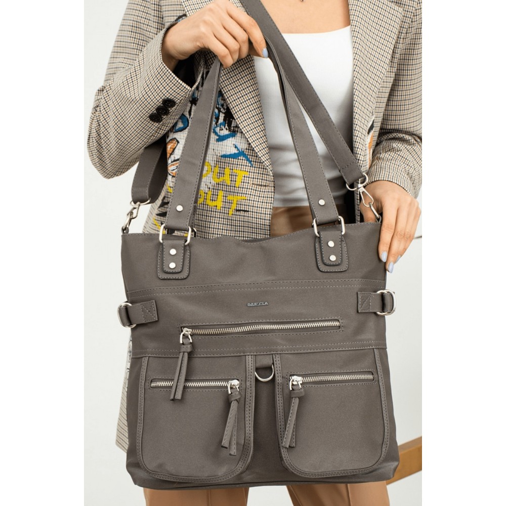 Mega Bag Γυναικεία Τσάντα ώμου με δύο θήκες Ανθρακί MEGA525-ANT Mega Bag Γυναικεία Τσάντα ώμου με δύο θήκες Ανθρακί MEGA525-ANT
