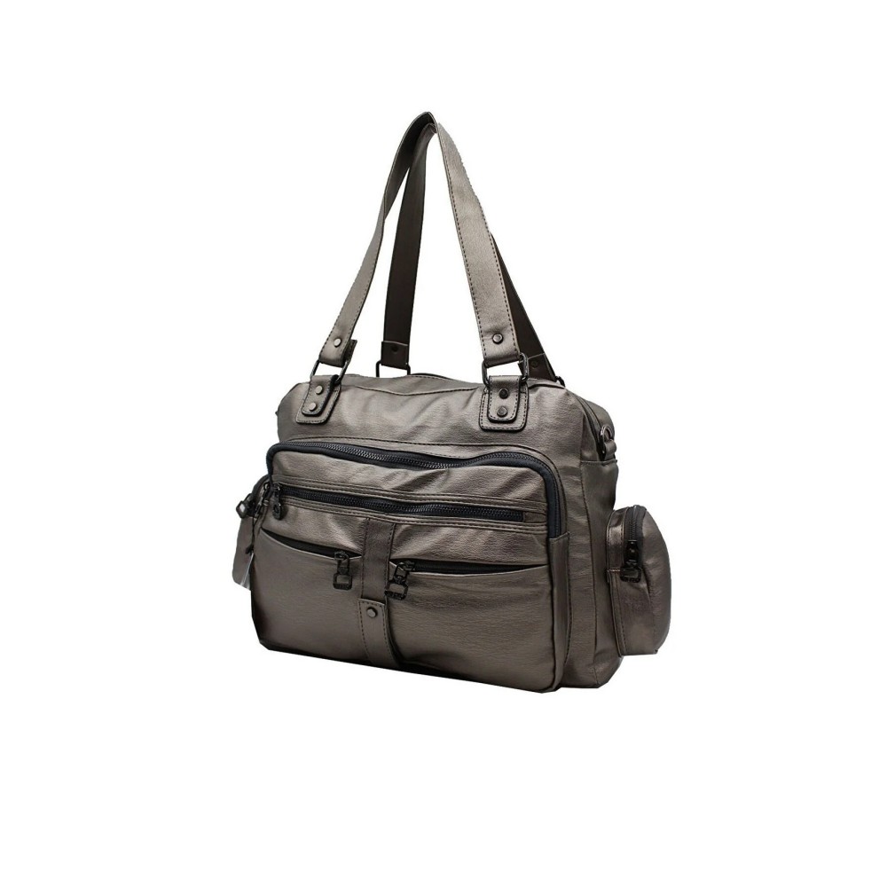Mega Bag Γυναικεία Τσάντα ώμου με τρεις θήκες Ανθρακί MEGA514-ANT Mega Bag Γυναικεία Τσάντα ώμου με τρεις θήκες Ανθρακί MEGA514-ANT