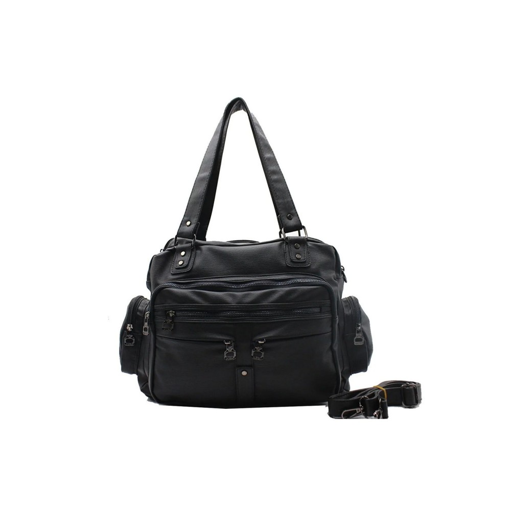 Mega Bag Γυναικεία Τσάντα ώμου με τρεις θήκες Μαύρο MEGA514-BLK Mega Bag Γυναικεία Τσάντα ώμου με τρεις θήκες Μαύρο MEGA514-BLK