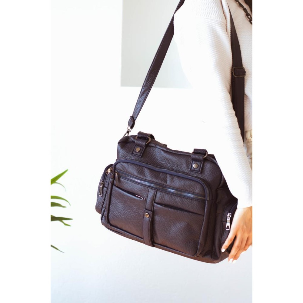 Mega Bag Γυναικεία Τσάντα ώμου με τρεις θήκες Μπορντό MEGA514-MRN Mega Bag Γυναικεία Τσάντα ώμου με τρεις θήκες Μπορντό MEGA514-MRN