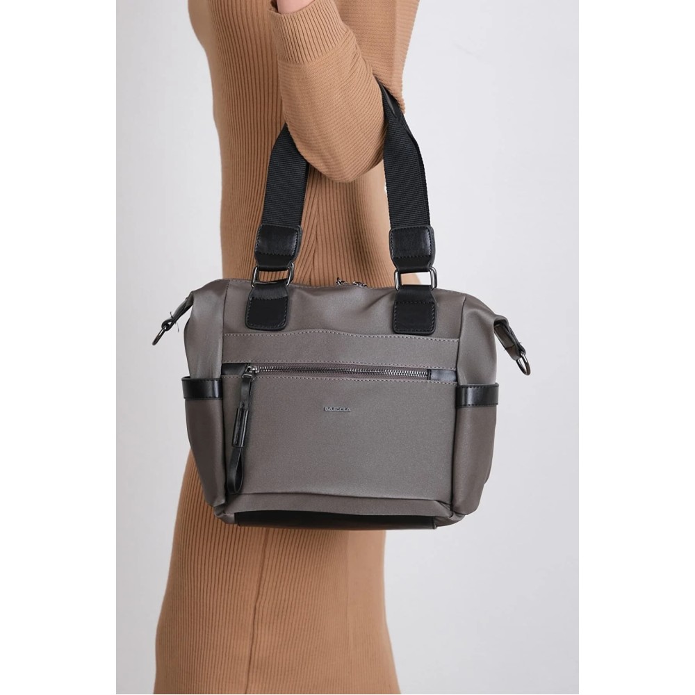 Mega Bag Γυναικεία Τσάντα ώμου μονής θήκης Ανθρακί Μαύρο MEGA818-ANTBLK Mega Bag Γυναικεία Τσάντα ώμου μονής θήκης Ανθρακί Μαύρο MEGA818-ANTBLK