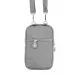 Mega Bag Γυναικείο Πορτοφόλι & Θήκη Κάρτας/Τηλεφώνου με λουράκι με δύο θήκες Γκρι MEGA226-GRY Mega Bag Γυναικείο Πορτοφόλι & Θήκη Κάρτας/Τηλεφώνου με λουράκι με δύο θήκες Γκρι MEGA226-GRY