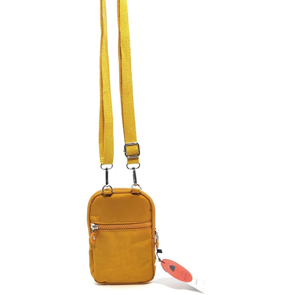 Mega Bag Γυναικείο Πορτοφόλι & Θήκη Κάρτας/Τηλεφώνου με λουράκι με δύο θήκες Κίτρινο MEGA226-YLLW Mega Bag Γυναικείο Πορτοφόλι & Θήκη Κάρτας/Τηλεφώνου με λουράκι με δύο θήκες Κίτρινο MEGA226-YLLW