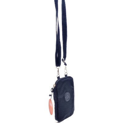 Mega Bag Γυναικείο Πορτοφόλι & Θήκη Τηλεφώνου με λουράκι με δύο θήκες Μπλε