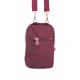Mega Bag Γυναικείο Πορτοφόλι & Θήκη Κάρτας/Τηλεφώνου με λουράκι με δύο θήκες Μπορντό MEGA226-MRN Mega Bag Γυναικείο Πορτοφόλι & Θήκη Κάρτας/Τηλεφώνου με λουράκι με δύο θήκες Μπορντό MEGA226-MRN