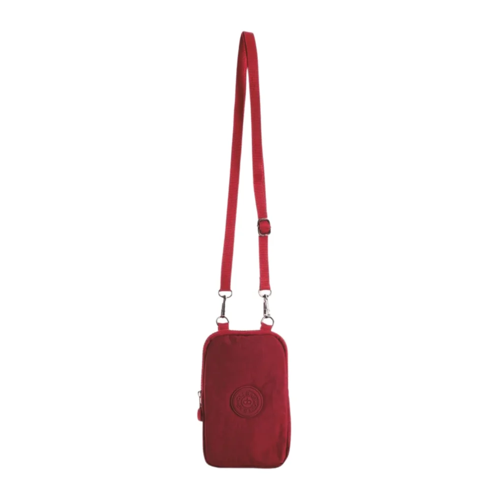 Mega Bag Γυναικείο Πορτοφόλι & Θήκη Κάρτας/Τηλεφώνου με λουράκι με δύο θήκες Μπορντό MEGA226-MRN Mega Bag Γυναικείο Πορτοφόλι & Θήκη Κάρτας/Τηλεφώνου με λουράκι με δύο θήκες Μπορντό MEGA226-MRN