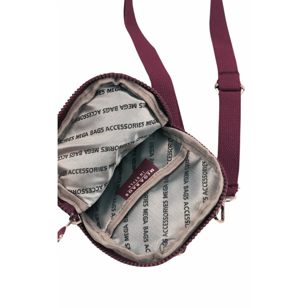 Mega Bag Γυναικείο Πορτοφόλι & Θήκη Κάρτας/Τηλεφώνου με λουράκι με δύο θήκες Μπορντό MEGA226-MRN Mega Bag Γυναικείο Πορτοφόλι & Θήκη Κάρτας/Τηλεφώνου με λουράκι με δύο θήκες Μπορντό MEGA226-MRN