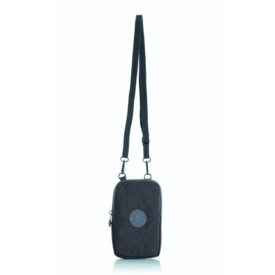 Mega Bag Γυναικείο Πορτοφόλι & Θήκη Τηλεφώνου με λουράκι με δύο θήκες Πετρόλ