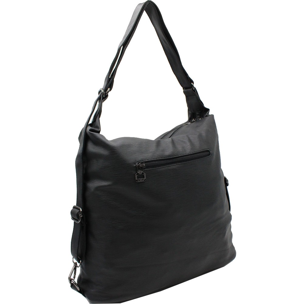 Mega Bag Γυναικείο Σακίδιο Πλάτης και Τσάντα ώμου με δύο θήκες Μαύρο MEGA503-BLK Mega Bag Γυναικείο Σακίδιο Πλάτης και Τσάντα ώμου με δύο θήκες Μαύρο MEGA503-BLK