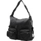 Mega Bag Γυναικείο Σακίδιο Πλάτης και Τσάντα ώμου με δύο θήκες Μαύρο MEGA503-BLK Mega Bag Γυναικείο Σακίδιο Πλάτης και Τσάντα ώμου με δύο θήκες Μαύρο MEGA503-BLK