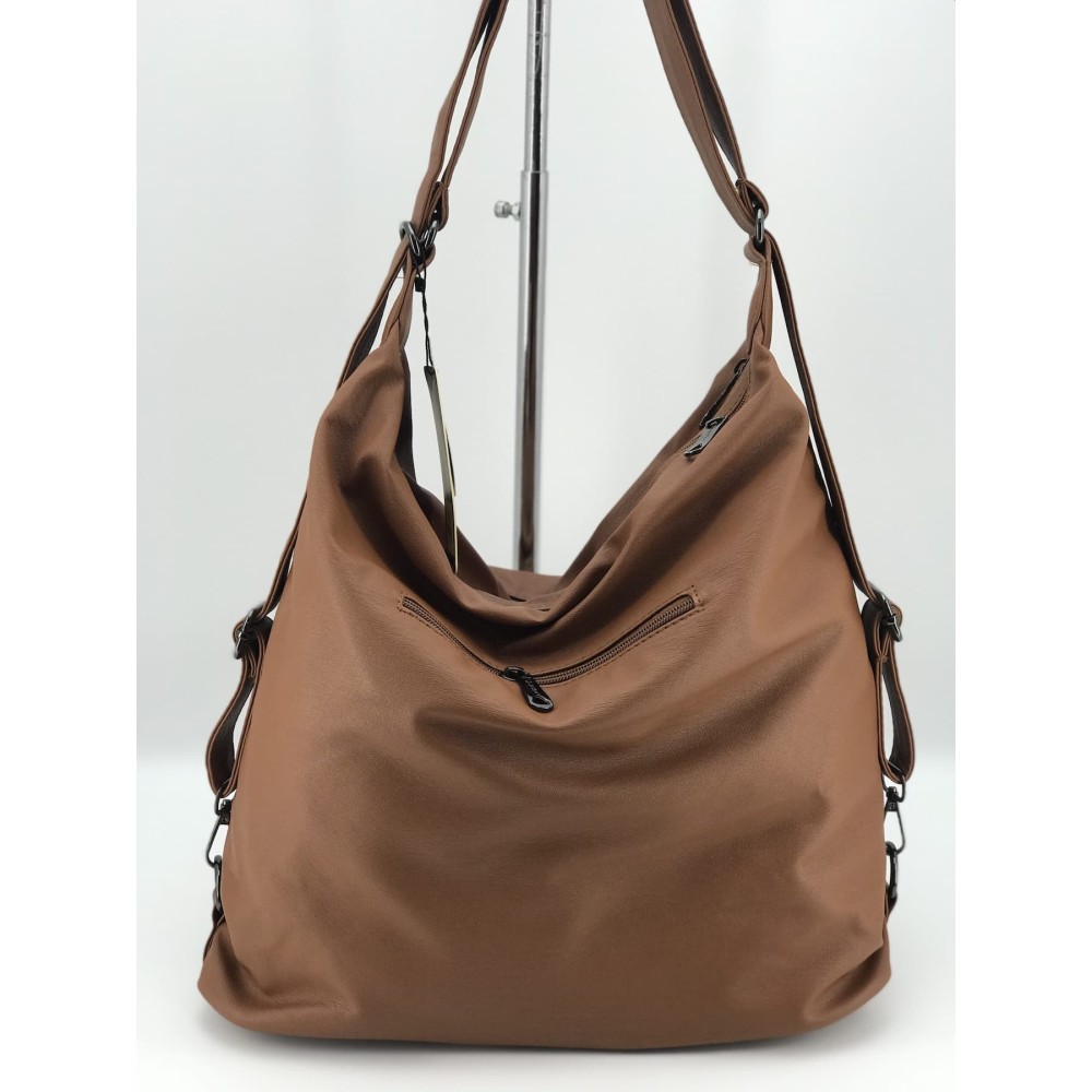 Mega Bag Γυναικείο Σακίδιο Πλάτης και Τσάντα ώμου με δύο θήκες Ταμπά MEGA521-TAN Mega Bag Γυναικείο Σακίδιο Πλάτης και Τσάντα ώμου με δύο θήκες Ταμπά MEGA521-TAN