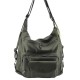 Mega Bag Γυναικείο Σακίδιο Πλάτης και Τσάντα πίσω με δύο θήκες Πράσινο MEGA521-GRN Mega Bag Γυναικείο Σακίδιο Πλάτης και Τσάντα πίσω με δύο θήκες Πράσινο MEGA521-GRN