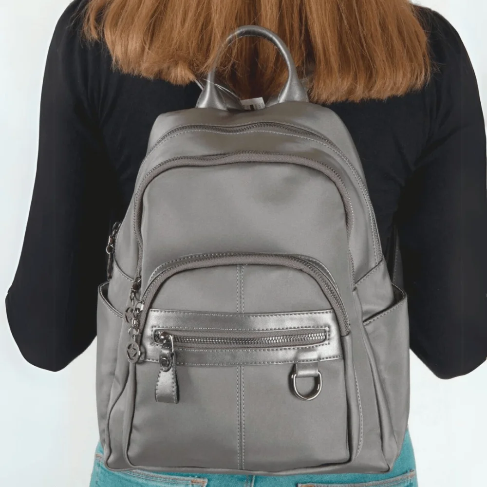 Mega Bag Γυναικείο Σακίδιο Πλάτης με δύο θήκες Ανθρακί MEGA608-ANT Mega Bag Γυναικείο Σακίδιο Πλάτης με δύο θήκες Ανθρακί MEGA608-ANT