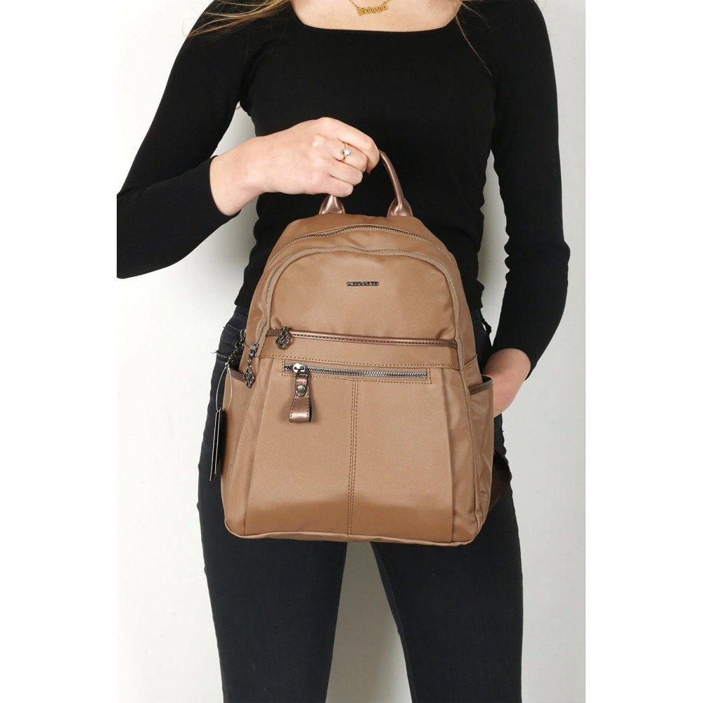 Mega Bag Γυναικείο Σακίδιο Πλάτης με δύο θήκες Χάλκινο MEGA617-COPP Mega Bag Γυναικείο Σακίδιο Πλάτης με δύο θήκες Χάλκινο MEGA617-COPP