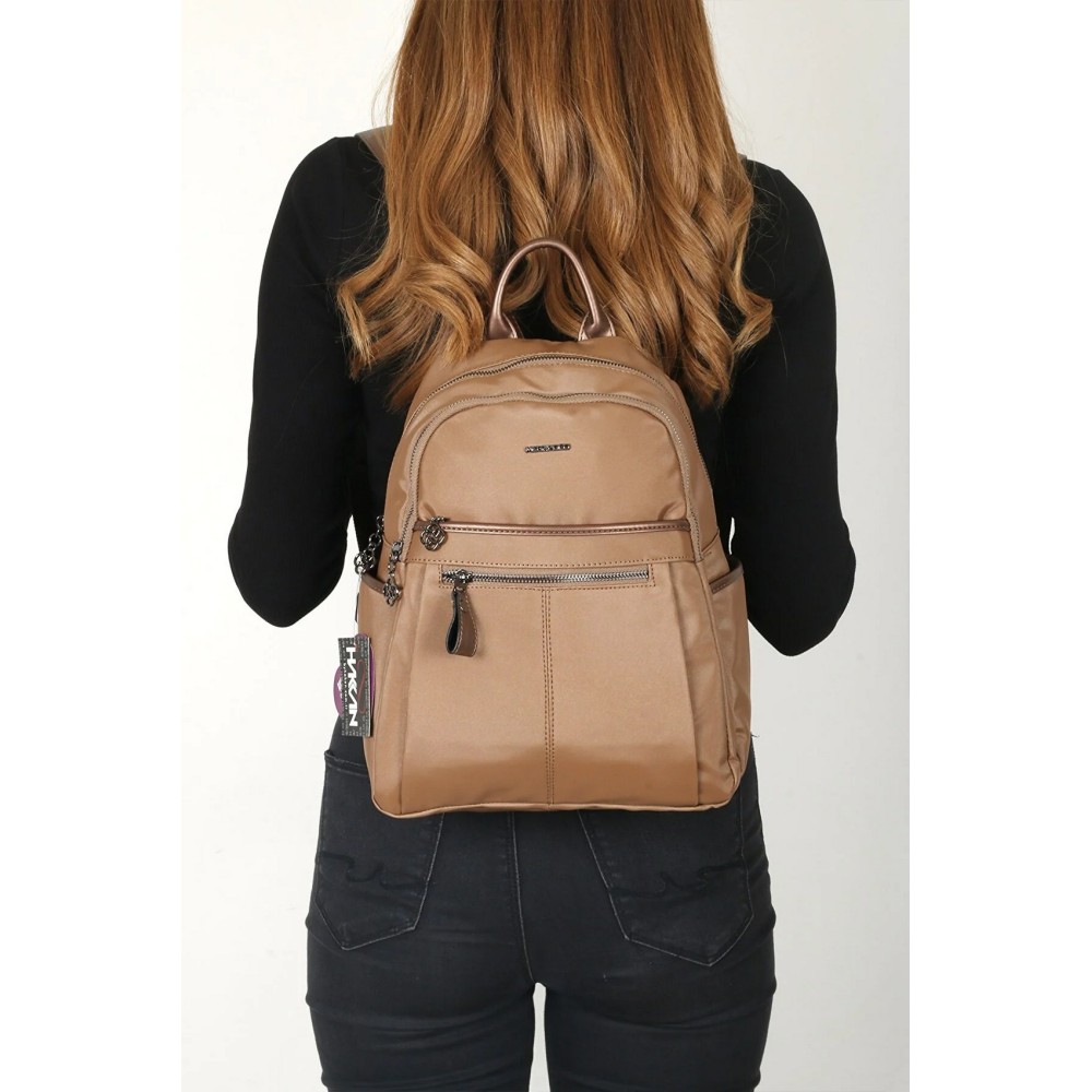 Mega Bag Γυναικείο Σακίδιο Πλάτης με δύο θήκες Χάλκινο MEGA617-COPP Mega Bag Γυναικείο Σακίδιο Πλάτης με δύο θήκες Χάλκινο MEGA617-COPP