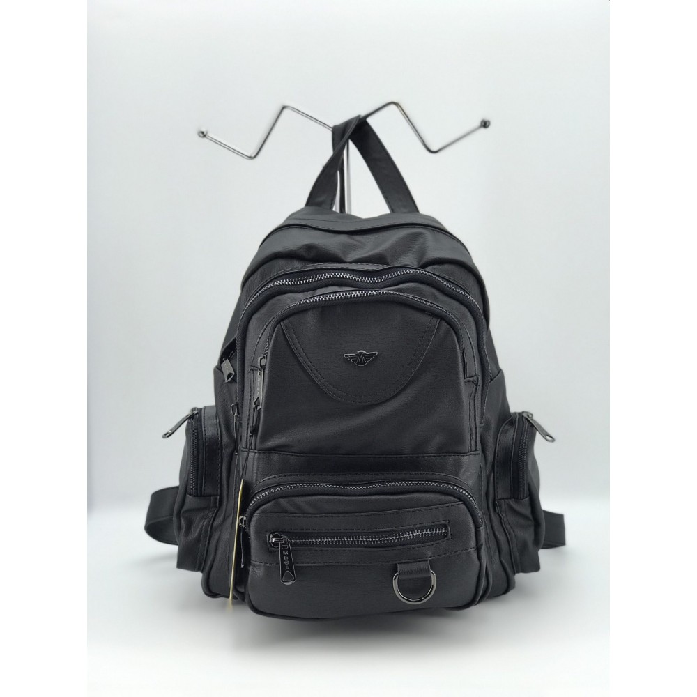 Mega Bag Γυναικείο Σακίδιο Πλάτης με δύο θήκες Μαύρο MEGA505-BLK Mega Bag Γυναικείο Σακίδιο Πλάτης με δύο θήκες Μαύρο MEGA505-BLK