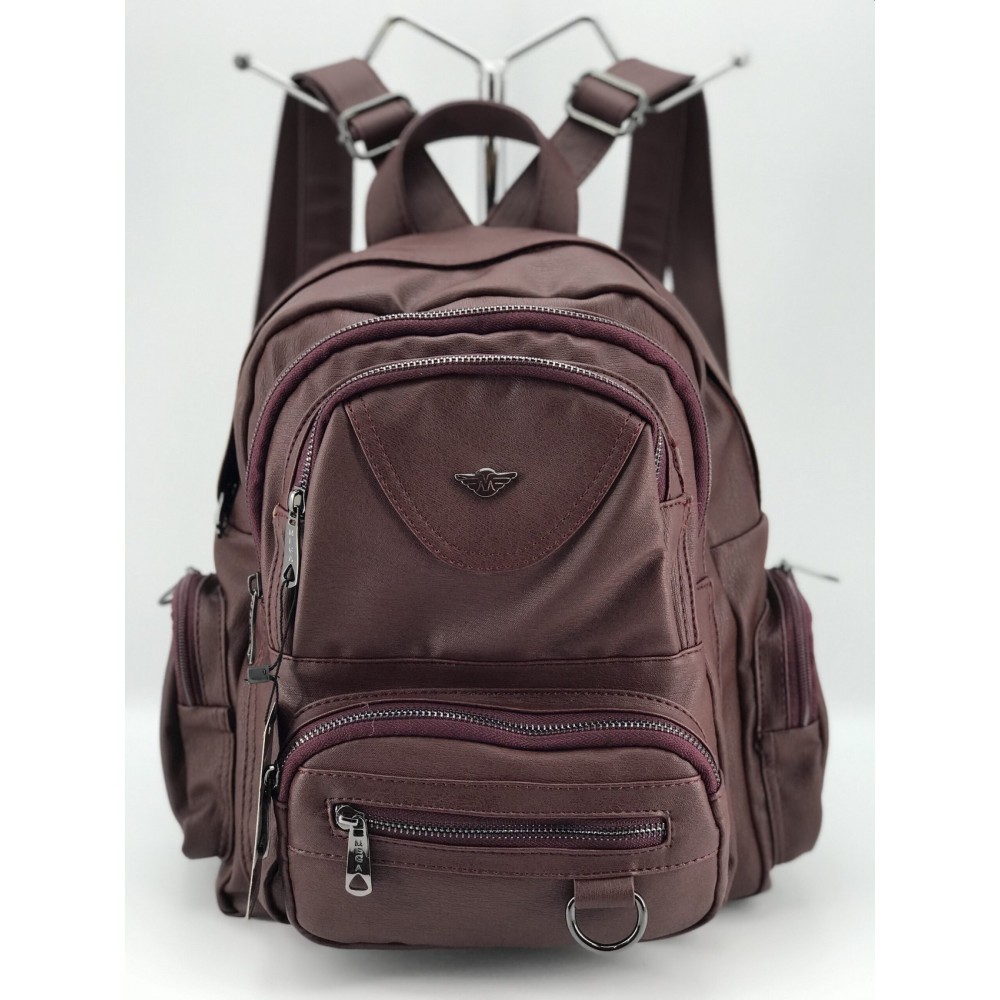 Mega Bag Γυναικείο Σακίδιο Πλάτης με δύο θήκες Μπορντό MEGA505-MRN