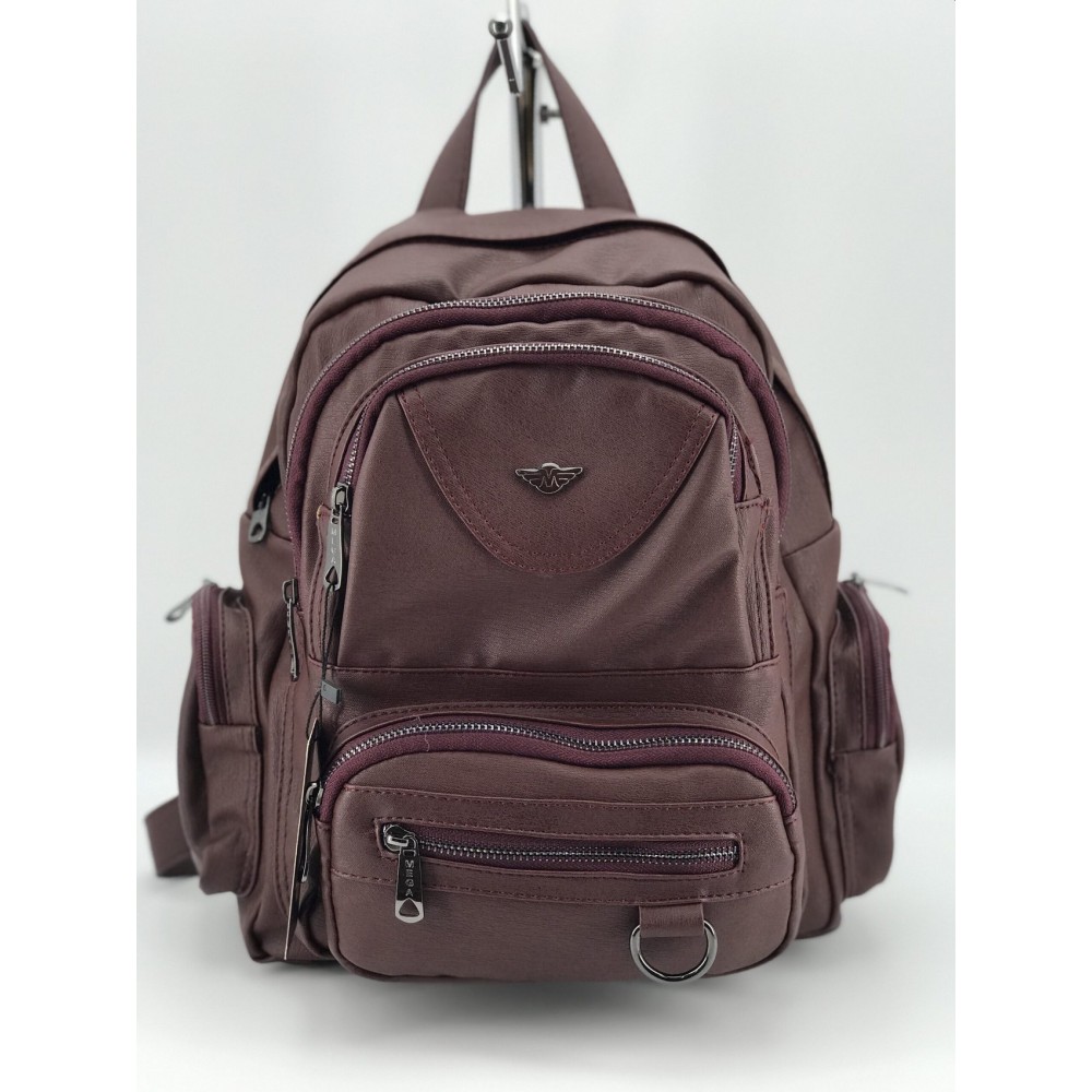 Mega Bag Γυναικείο Σακίδιο Πλάτης με δύο θήκες Μπορντό MEGA505-MRN