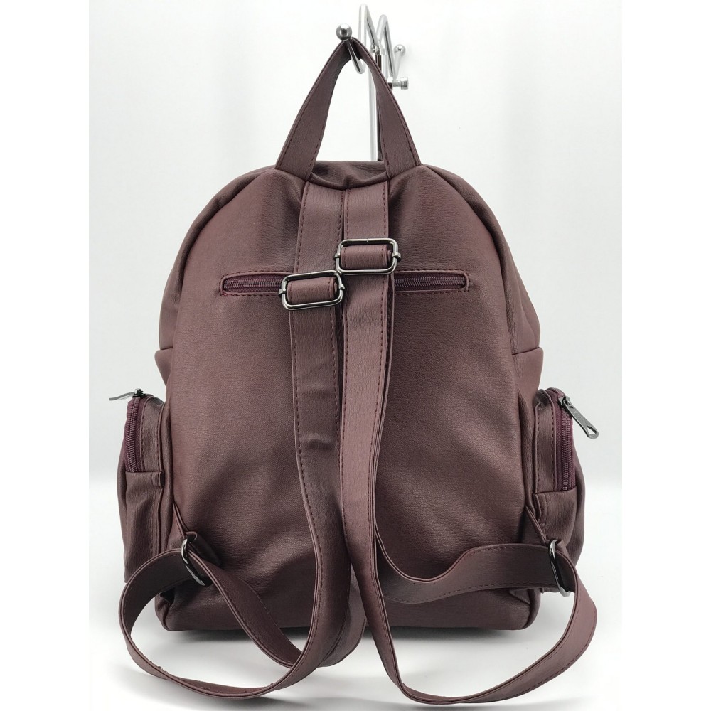 Mega Bag Γυναικείο Σακίδιο Πλάτης με δύο θήκες Μπορντό MEGA505-MRN