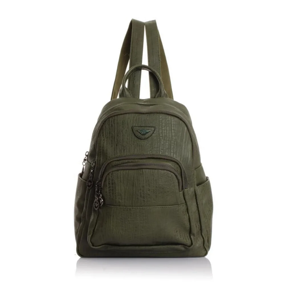 Mega Bag Γυναικείο Σακίδιο Πλάτης με δύο θήκες Πράσινο MEGA613-GRN Mega Bag Γυναικείο Σακίδιο Πλάτης με δύο θήκες Πράσινο MEGA613-GRN