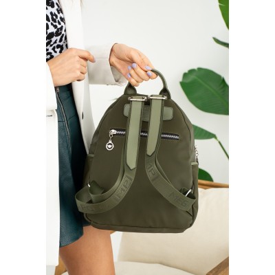 Mega Bag Γυναικείο Σακίδιο Πλάτης με δύο θήκες Πράσινο