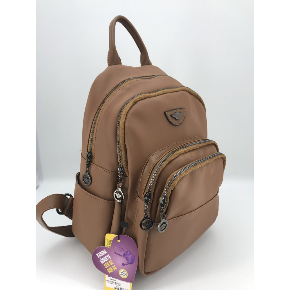 Mega Bag Γυναικείο Σακίδιο Πλάτης με δύο θήκες Ταμπά MEGA613-TAN Mega Bag Γυναικείο Σακίδιο Πλάτης με δύο θήκες Ταμπά MEGA613-TAN