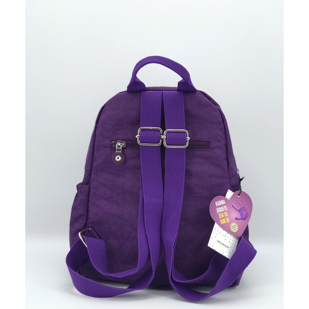 Mega Bag Γυναικείο Σακίδιο Πλάτης με τρεις θήκες Μωβ MEGA252-PRP