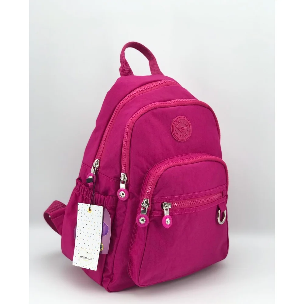 Mega Bag Γυναικείο Σακίδιο Πλάτης με τρεις θήκες Ροζ MEGA252-PNK Mega Bag Γυναικείο Σακίδιο Πλάτης με τρεις θήκες Ροζ MEGA252-PNK