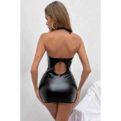 Merry See Sexy δερμάτινο νυχτικό μαύρο MS9152 Merry See Sexy δερμάτινο νυχτικό μαύρο MS9152