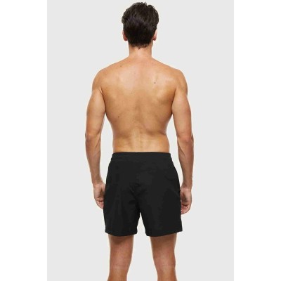 Angelsin Basic Σορτσάκι ανδρικό μαγιό με φερμουάρ στις τσέπες Μαύρο